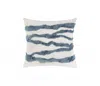 Classic Home Paige Hand Tufted Pillow In Capri Blue In Blue