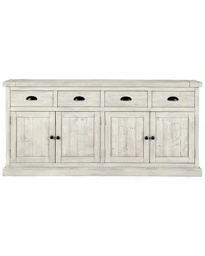 Classic Home Quincy 4 Dwr 4 Dr Sideboard In Ivory