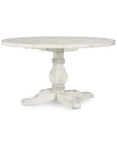 Classic Home Quincy 55in Round Dining Table In Ivory