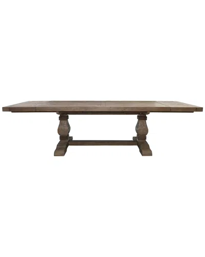 Classic Home Quincy Reclaimed Pine Extension Dining Table In Brown