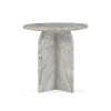 Classic Home Reilly Marble End Table In Multi
