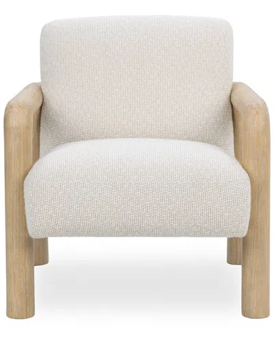 Classic Home Reyna Upholstered Accent Chair In White