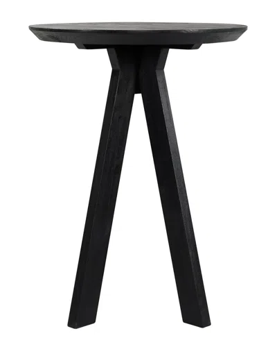 Classic Home Rodrigo Round Mango Wood Bar Height Table In Black | ModeSens