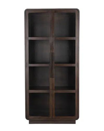 Classic Home Rogers Mango Curio Cabinet In Brown