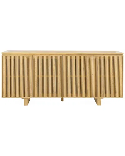 Classic Home Roya Oak Wood 4-door Sideboard Buffet