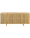 Classic Home Roya Oak Wood 4-door Sideboard Buffet