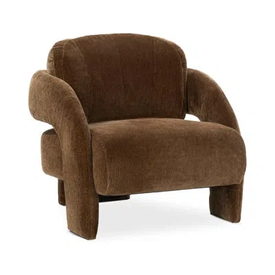 Classic Home Salino Upholstered Fabric Lounge Accent Chair In Burgundy