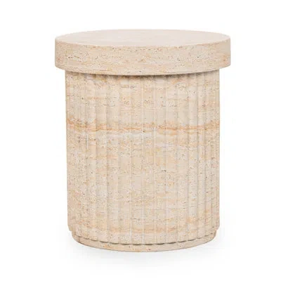 Classic Home Selah Outdoor Round Side Table In Multi