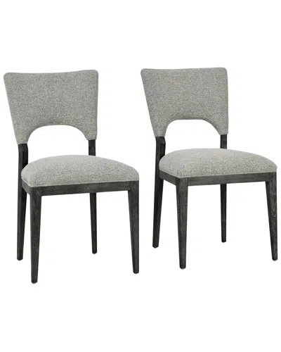 CLASSIC HOME CLASSIC HOME SET OF 2 MITCHEL FABRIC UPHOLSTERED DINING CHAIR