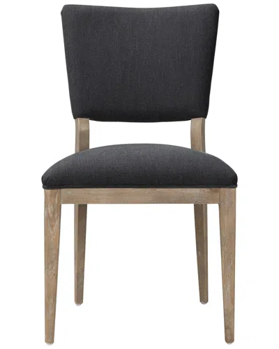 Classic Home Set Of 2 Phillip Fabric Upholstered Dining Chair In Grey