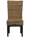 Classic Home Set Of 2 Windsor Handwoven Dining Chair In Brown