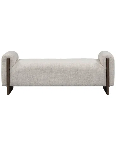 Classic Home Sierra 60in Fabric Upholstered Bench In Beige