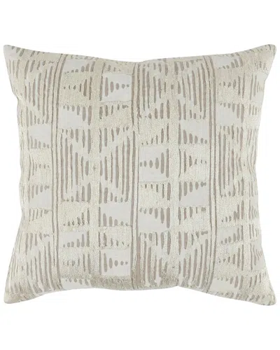 Classic Home Textured Roth Throw Pillow In Gray