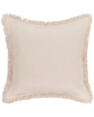 Classic Home Textured Woven Lauren Throw Pillow In Neutral