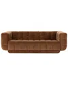 Classic Home Thea Upholstered Sofa In Brown