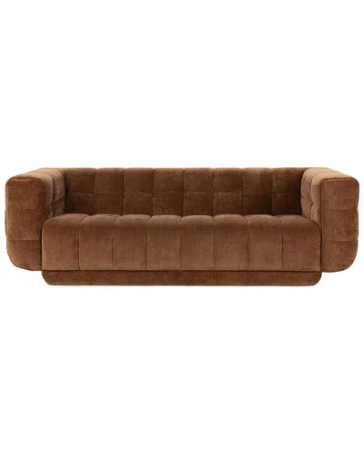 Classic Home Thea Upholstered Sofa In Brown