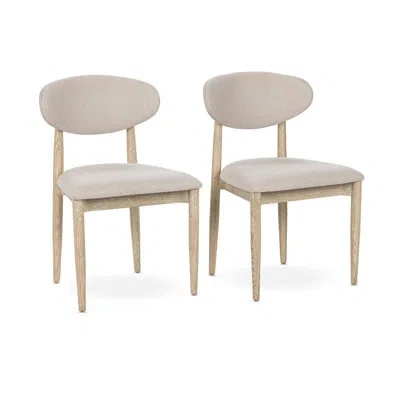 Classic Home Tiber Dining Chair Set Of 2 Toasted Brown In Multi
