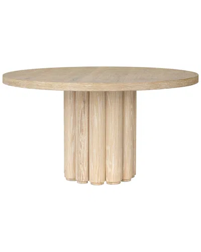 CLASSIC HOME CLASSIC HOME TIBER ROUND WASHED DINING TABLE
