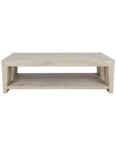 Classic Home Troy 60in Modern Wood Coffee Table In White