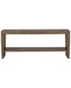 Classic Home Troy Modern Wood Console Table In Brown