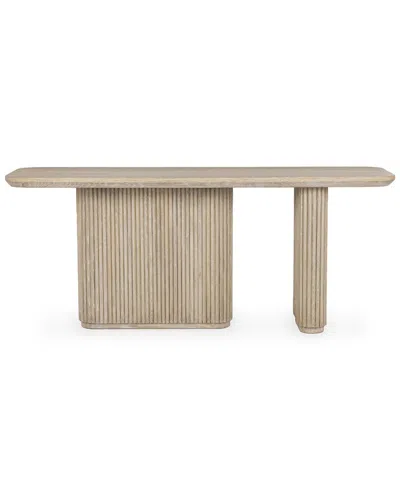 Classic Home Vander Wood Console Table In Neutral