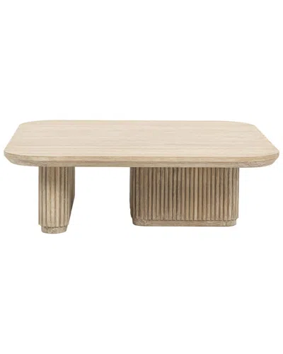 Classic Home Vander Wood Square Coffee Table In Brown