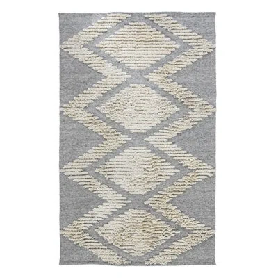 Classic Home Warren Indoor Outdoor Gray Accent Rug By Kosas Home In Gray,ivory