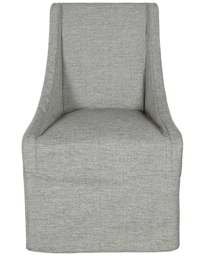 CLASSIC HOME CLASSIC HOME WARWICK FABRIC UPHOLSTERED ROLLING DINING CHAIR