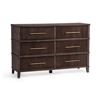 Classic Home Westlake 6-drawer Mango Wood Dresser In Brown