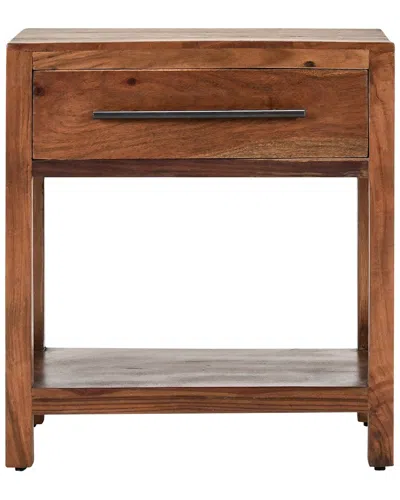 Classic Home Wren One-drawer Mango Wood End Table In Brown