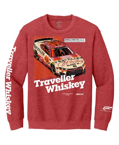 Classic Ink Usa Classic Ink Men's Usa Heather Red Justin Allgaier Traveller Whiskey Sweatshirt