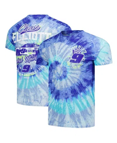 Classic Ink Usa Men's Royal Chase Elliott Tie-dye T-shirt In Blue