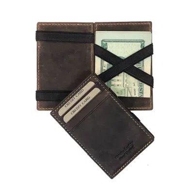 Classic Look Inc. Men's Magic Wallet In Hunter Brown
