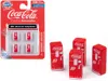 Classic Metal Works 1950's "coca-cola" Vending Machines Set Of 4 Pieces "mini Metals" Series For 1/87 (ho) Scale Models