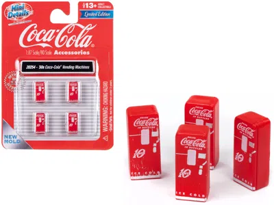 Classic Metal Works 1950's "coca-cola" Vending Machines Set Of 4 Pieces "mini Metals" Series For 1/87 (ho) Scale Models
