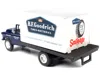 Classic Metal Works 1957 Chevrolet Box Truck Dark Blue With White Top "bfgoodrich" 1/87 (ho) Scale Model By Classic Meta