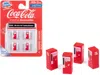 Classic Metal Works 1960's "coca-cola" Vending Machines Set Of 4 Pieces "mini Metals" Series For 1/87 (ho) Scale Models