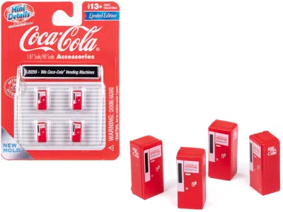 Classic Metal Works 1960's "coca-cola" Vending Machines Set Of 4 Pieces "mini Metals" Series For 1/87 (ho) Scale Models