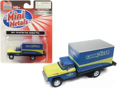 Classic Metal Works 1960 Ford Box Truck "goodyear" Blue 1/87 (ho) Scale Model By