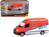 Classic Metal Works 1990 Mercedes Benz Sprinter Van Red And White "tri-sum Potato Chips" "traxside Collection" 1/87 (ho)