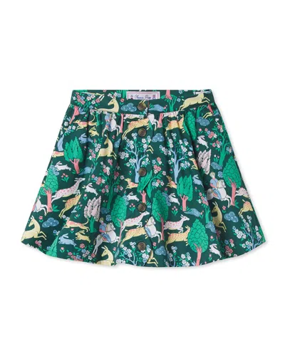 Classic Prep Kids'  Audrey Scallop Skirt In Green