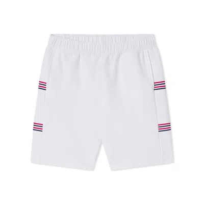 Classic Prep Kids' Boy's  Tex Tennis Performance Americana Shorts In Bright White