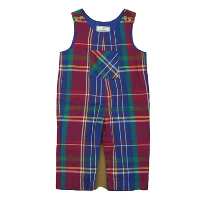 Pre-owned Classic Prep Kids' Boys Adirondack Plaid Romper Size: 9-12 Months In Multi