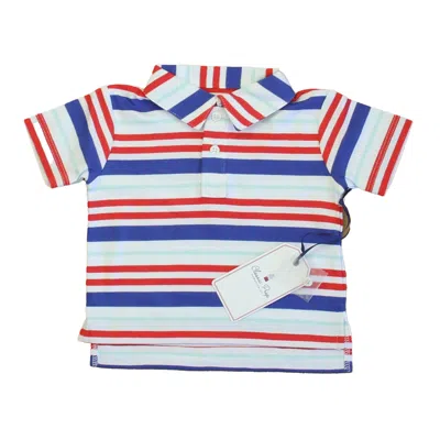 Classic Prep Kids' Boys Bittersweet Multistripe Polo Shirt Size: 6-9 Months