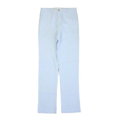 Pre-owned Classic Prep Kids' Boys Blue Seersucker Pants
