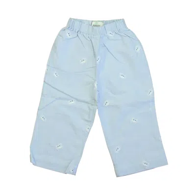Pre-owned Classic Prep Kids' Boys Crabs On Blue Oxford Pants