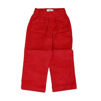 Classic Prep Kids' Boys Crimson Corduroy Pants Size: 12-24 Months In Red