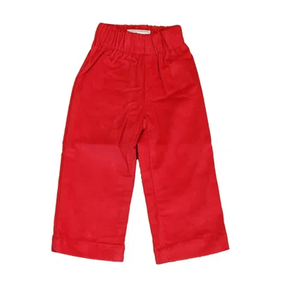 Pre-owned Classic Prep Kids' Boys Crimson Corduroy Pants Size: 6-9 Months In Red