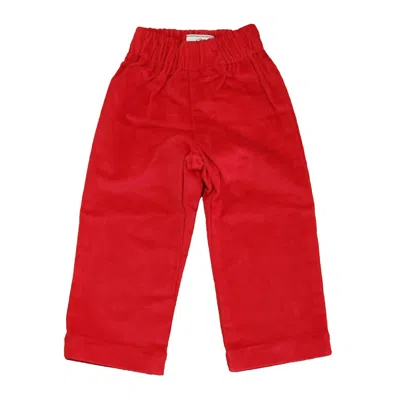 Classic Prep Kids' Boys Crimson Corduroy Pants Size: 6-9 Months In Red