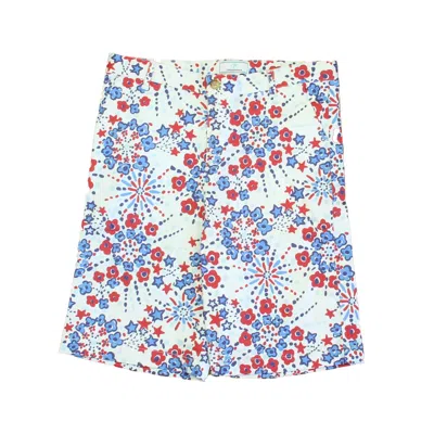 Classic Prep Kids' Boys Firecracker Floral Print Shorts Size: 6-14 Years In Blue